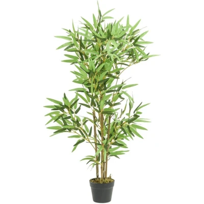 Image of vidaXL Artificial Bamboo Tree 552 Leaves 120 cm Green