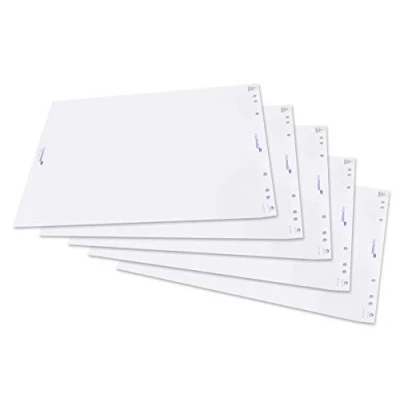 Image of Legamaster Flipchart Paper Pads Plain 20 Sheets Per Pad 5 Pack 98 x 65 cm