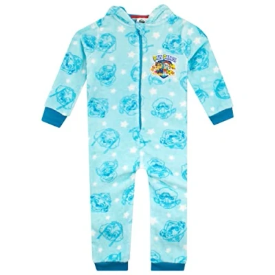 Image of Paw Patrol Boys Fleece Onesie Blue 7 8 Years