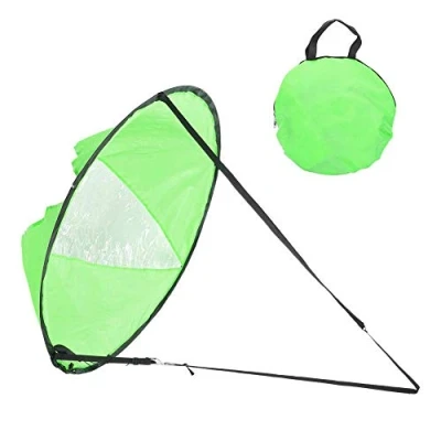 Image of Alomejor Kayak Sail Downwind Wind Sup Paddle Board Instant Popup for Boat Sailboat Canoe (Green)