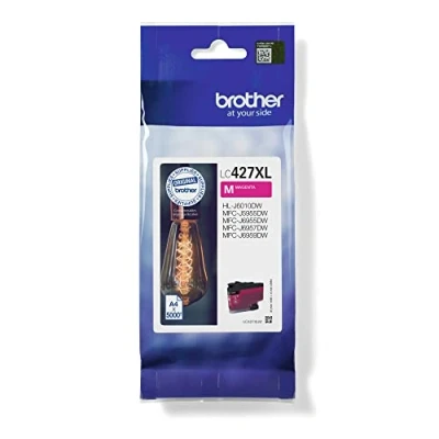Image of BROTHER LC 427XLM Inkjet Cartridge, Magenta, Single Pack, High Yield, Includes 1 x Genuine Supplies