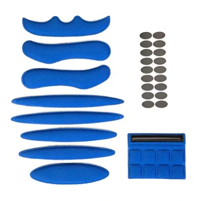 Image of Jipemtra Helmet Padding Foam Kit 27Pcs Bicycle Replacement Pads Universal Set for Bike Motorcycle Cycling Outdoors (Blue)
