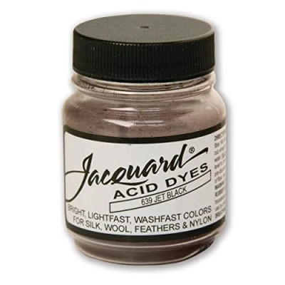 Image of Jacquard Products Jet Black Acid Dyes, Acrylic, Multicolour, 5.08x5.08x6.35 cm