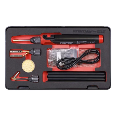 Image of Sealey Premier Lithium ion Rechargeable Plastic Welding Repair Kit 30W