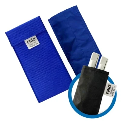 Image of FRIO Insulin Double Bag in Blue with Nylon Inner Pocket