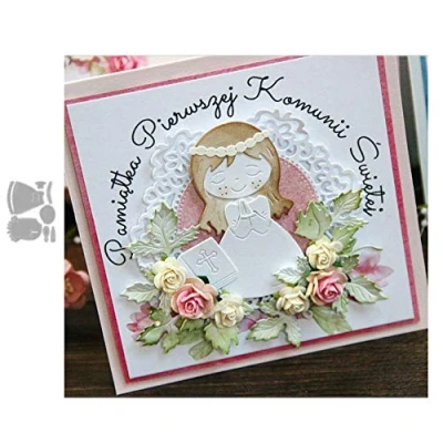 Image of SpirWoRchlan Cutting Dies, Praying Boy Girl Metal Dies DIY Scrapbooking Paper Cards Album Embossing Stencil Tool Gift