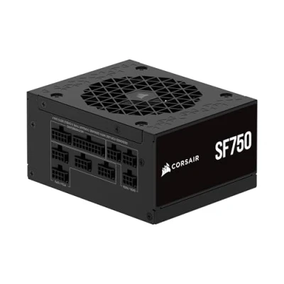 Image of CORSAIR SF750 (2024) Fully Modular Low Noise 80 PLUS Platinum ATX Power Supply 3.1 Compliant PCIe 5.1 Ready SFX to Bracket Included Black