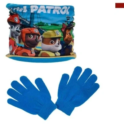 Image of PAW PATROL Tube scarf and gloves set, blue, One Size