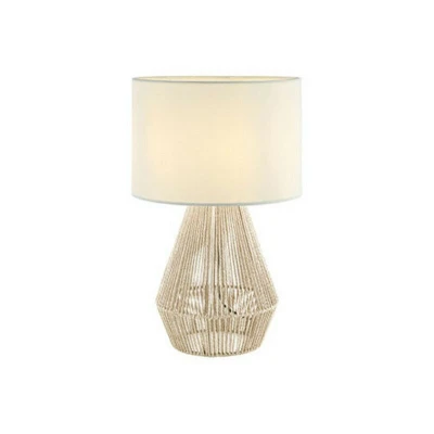 Image of Xanthi Table Lamp E27 Max 40W Hemp Rope, Linen Natrual On/Off Switch