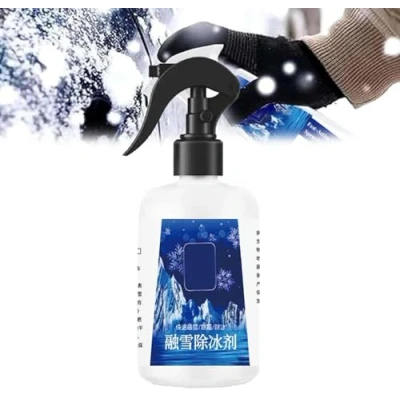 Image of YLBHYIRSJF Fast Acting Ice Melting Spray for Windshields, Deicer Car Windshield, De Icer Windshield Defroster Spray, Quickly Removes Frost and Snow, 300 ml