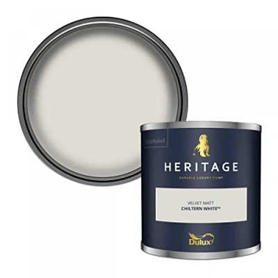 Image of Dulux Trade Heritage Velvet Matt Emulsion Chiltern White (5 Litre)
