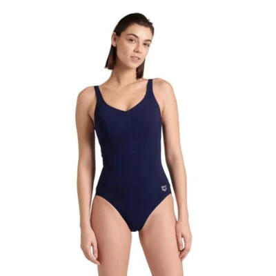Image of Arena Womens Bodylift Swimsuit Manuela U Back One Piece, Navy, 44 EU