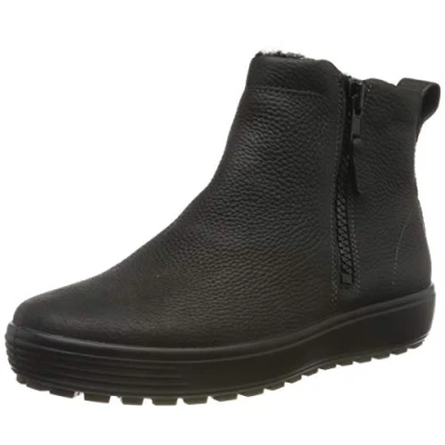Image of ECCO Men&#039;s Soft 7 Tred M Hi Top Trainers, Black (Black 1001), 13 UK