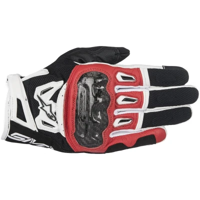 Image of Alpinestars SMX 2 Air Carbon Motorcycle Gloves v2 Black/White/Yellow Fluo XL