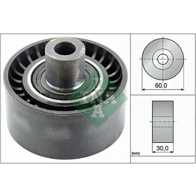 Image of 9658559480 Idler Pulley INA 532 0538 10 CITROËN: Dispatch II Van, Xsara Picasso, Nemo PEUGEOT: 307 Hatchback, 207 Expert Van