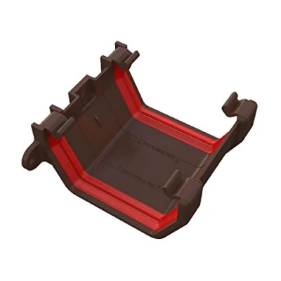Image of Brown Square Gutter Union Joint, Freeflow 114mm Rain Water Systems