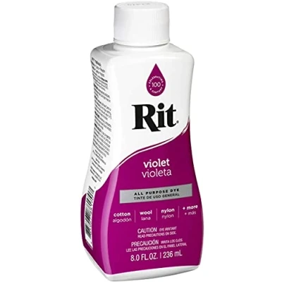 Image of Rit Dye All Purpose Liquid Dye, Violet, 236ml