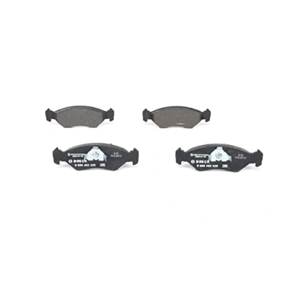 Image of E190R011075847 Brake pad set BOSCH 0 986 492 020 Low Metallic with piston clip, anti squeak plate FORD: FIESTA 4, 3