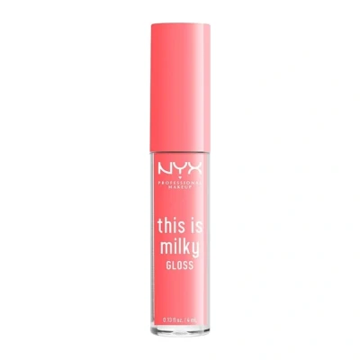 Image of NYX PROFESSIONAL MAKEUP This Is Milky Gloss, Vegan Lip Gloss Moo dy Peach