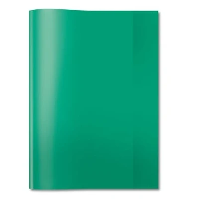 Image of HERMA Clear Exercise Book Cover A4, Made of wipeable and Sturdy Plastic, Slip on Jackets for School, Green,7495