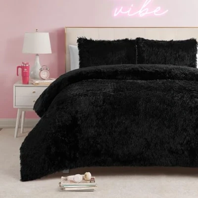 Image of Juicy Couture Comforter Set, Polyester, Black, King