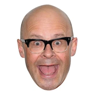 Image of FoxyPrinting Harry Hill 2018 Celebrity Cardboard Party Face Mask Fancy Dress