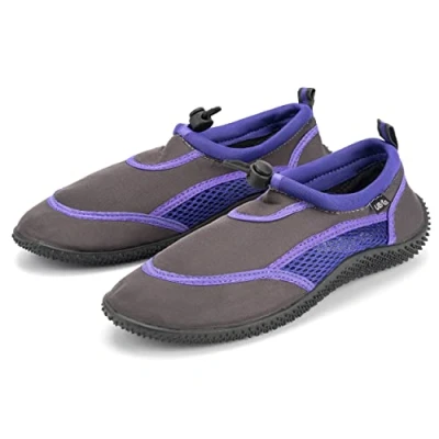 Image of Undercover Ladies Toggle Aqua Shoes FWR1128 Grey/Purple Size 7