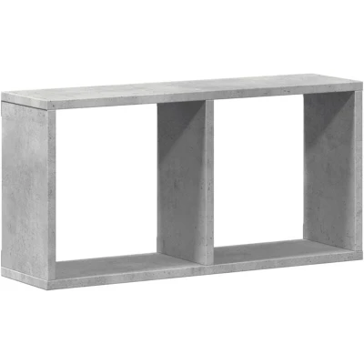 Image of vidaXL Wall Cabinet 60x16x30 cm Concrete Grey Engineered Wood
