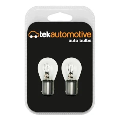 Image of Tek Automotive 384 P21/5W Brake Tail Motorcycle Headlamp Light Bulbs 6V 21/5W BAY15D Twin Pack