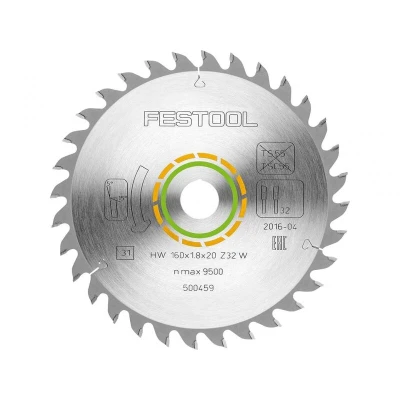 Image of Festool 160x1,8x20 W32 Fine Tooth Saw Blade Metallic