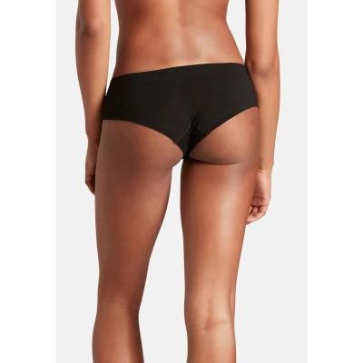 Image of Boody Women&#039;s Brazilian Bikini Briefs Organic Bamboo Underwear Seamless Pants Black Small 1 Pack