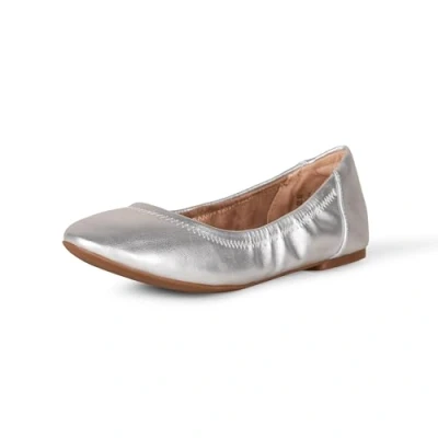 Image of Amazon Essentials Women&#039;s Belice Ballet Flat, Silver, 10 UK Wide