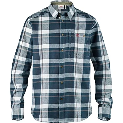 Image of Fjallraven Fjällglim Shirt M Long Sleeved T Blue, X Small