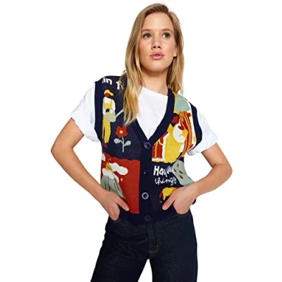 Image of Trendyol Women Regular fit Basic Crew Neck Knitwear Cardigan