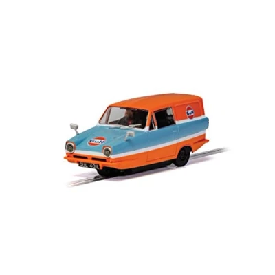 Image of Scalextric C4193 Reliant Regal Van Gulf Edition, Orange/Blue
