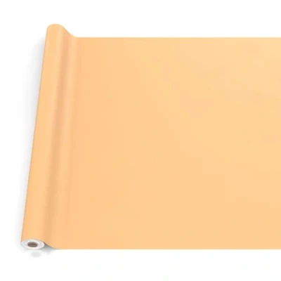 Image of ANRO Oilcloth Tablecloth, Washable, Oilcloth, Garden Outdoor, Indoor, 220 x 140 cm, Cut Edge, Apricot