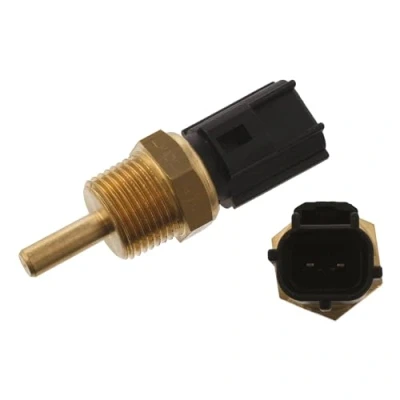 Image of 0051536228, 1321530028, 1321530128, A0051536228, A1321530028 Coolant Temperature Sensor FEBI BILSTEIN 32375 black MITSUBISHI: COLT 6, L200 III Pickup
