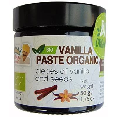 Image of Vanilla Paste Organic 1,76 oz/50 g/ Glass jar for Better Quality/ Pieces of and Seeds