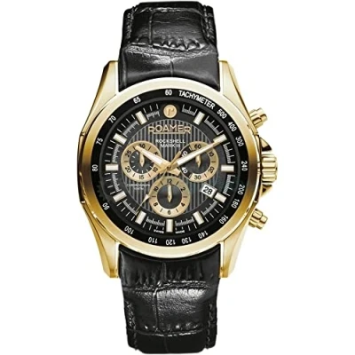 Image of Roamer Men Analogue Swiss Quartz Watch with Leather Strap 220837 48 55 02