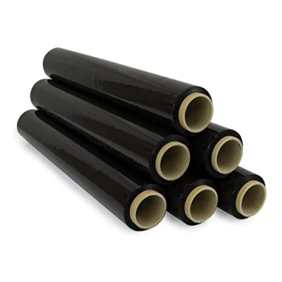 Image of OFITURIA Black Film for Packaging 50 cm x 200 m Length Manual Elastic Industrial 6 Pack