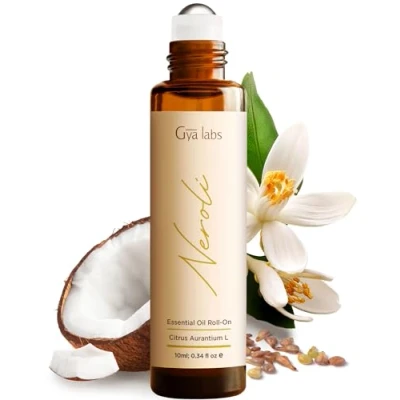 Image of Gya Labs Neroli Essential Oil Roll on for Skin 100% Pure Natural Perfume Roller, Long Lasting Floral &amp; Citrus Scent Aromatherapy, Travel Size (10ml)