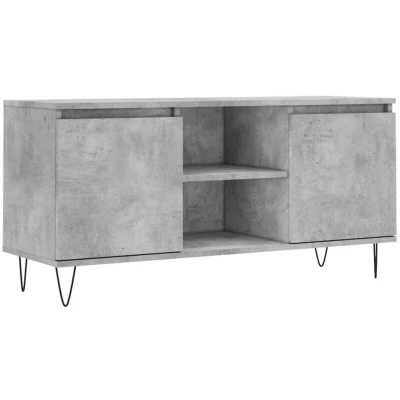 Image of vidaXL TV Cabinet Concrete Grey 104x35x50 cm Engineered Wood