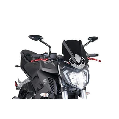Image of Puig 7654N Windshield Naked New Generation Sport, Black