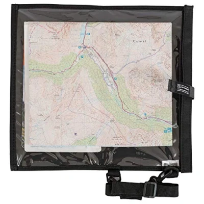 Image of Highlander Water Resistant Map Case to Protect Maps, Phones &amp; Valuables Touch Screen Compatible Perfect for Outdoor, Camping, Military, Hiking. Foldable Easy Carry
