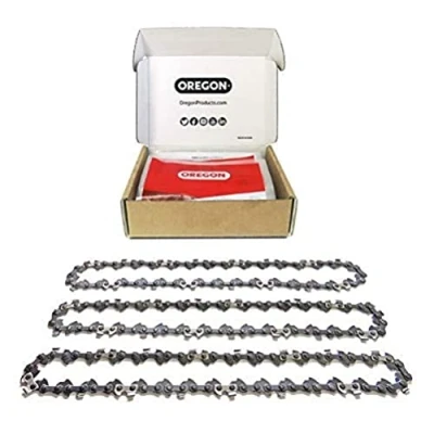 Image of Oregon 3 Pack Chainsaw Chain 3/8&quot; LP Pitch, .050&quot; (1.3 mm) Gauge for 18&quot; (45cm) Bar, 62 Drive Links Low kickback Chain, Fits Husqvarna, Mac Allister, Bosch and more
