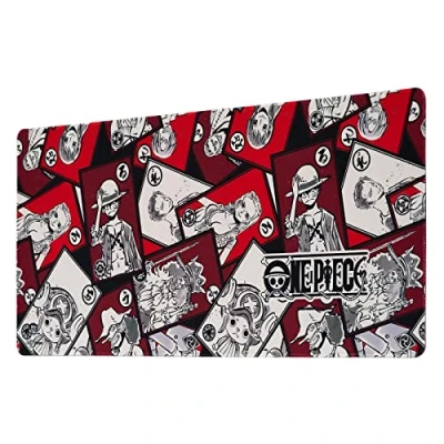 Image of Grupo Erik One Piece XXL Mouse Mat Desk Pad 31.5&quot; x 13.78&quot; Non Slip Rubber Base Pad, Gaming Keyboard Manga Gifts