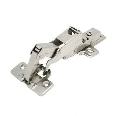 Image of Soft close kitchen cabinet cupboard door 165 degree hinge with clip of plate plus fixing screws