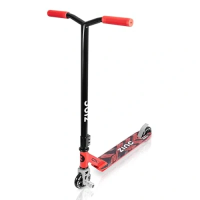 Image of Zinc Stunt Scooter Lightweight aluminium, Kick Scooter, Freestyle 360 dergree rotatinig deck, non slip grips, Multiple colours, Kids and Adult
