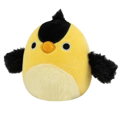 Image of Squishmallows Official Kellytoy 5 Inch Bird Squad Collectible Pillow Animals (Geranium Yellow Finch)