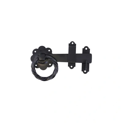 Image of 3x TIMCO Ring Gate Latch Twisted Black TRGL6BP